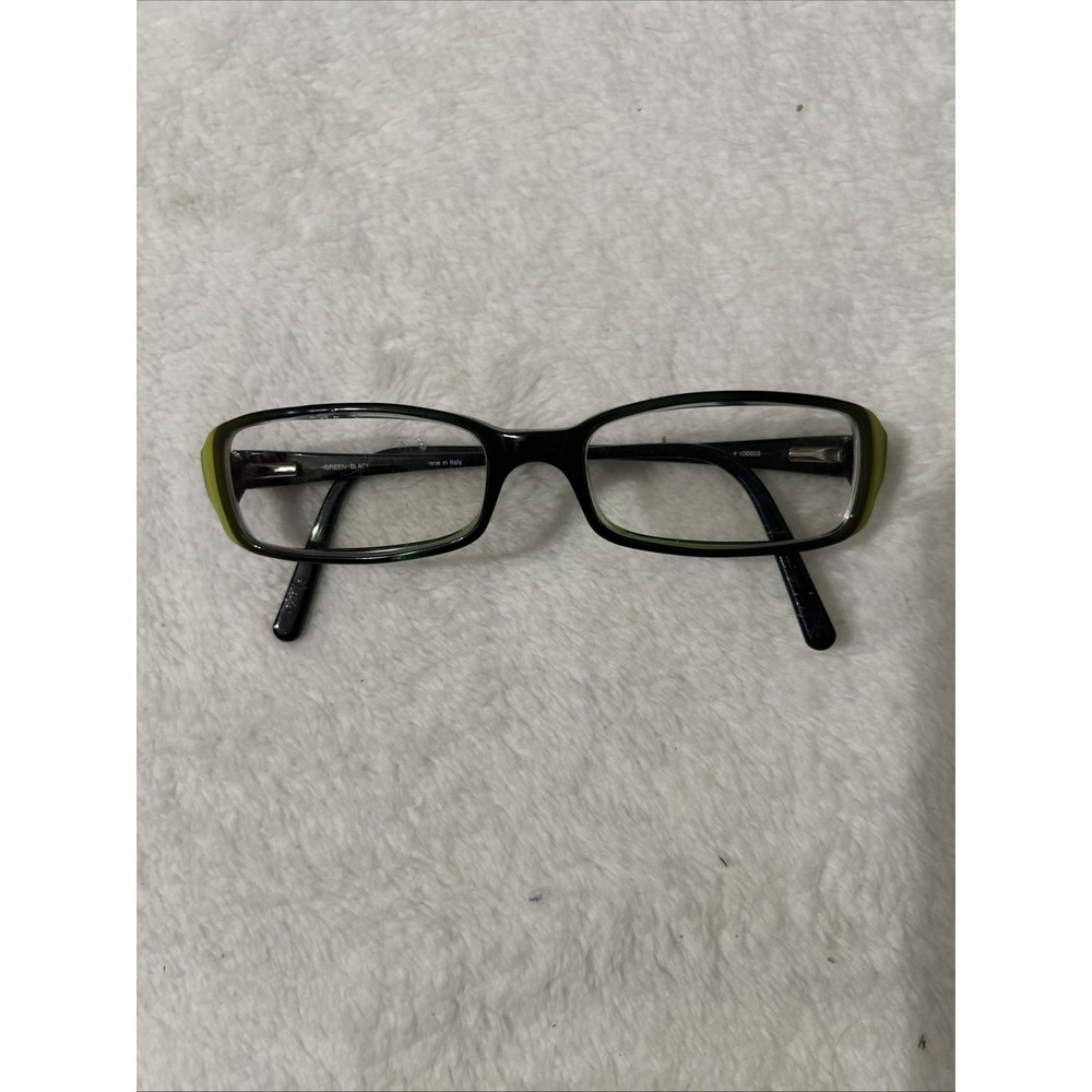Kirk Originals Bonnie Eyeglasses Green Black Italy Designer Optical Frames